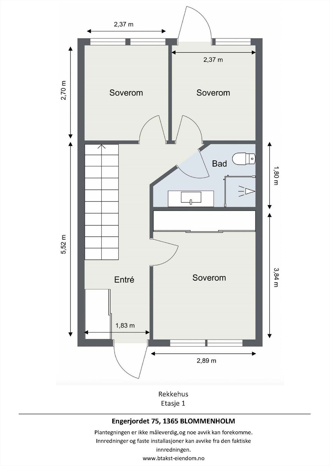 Plantegning 1. etg. Galleribilde