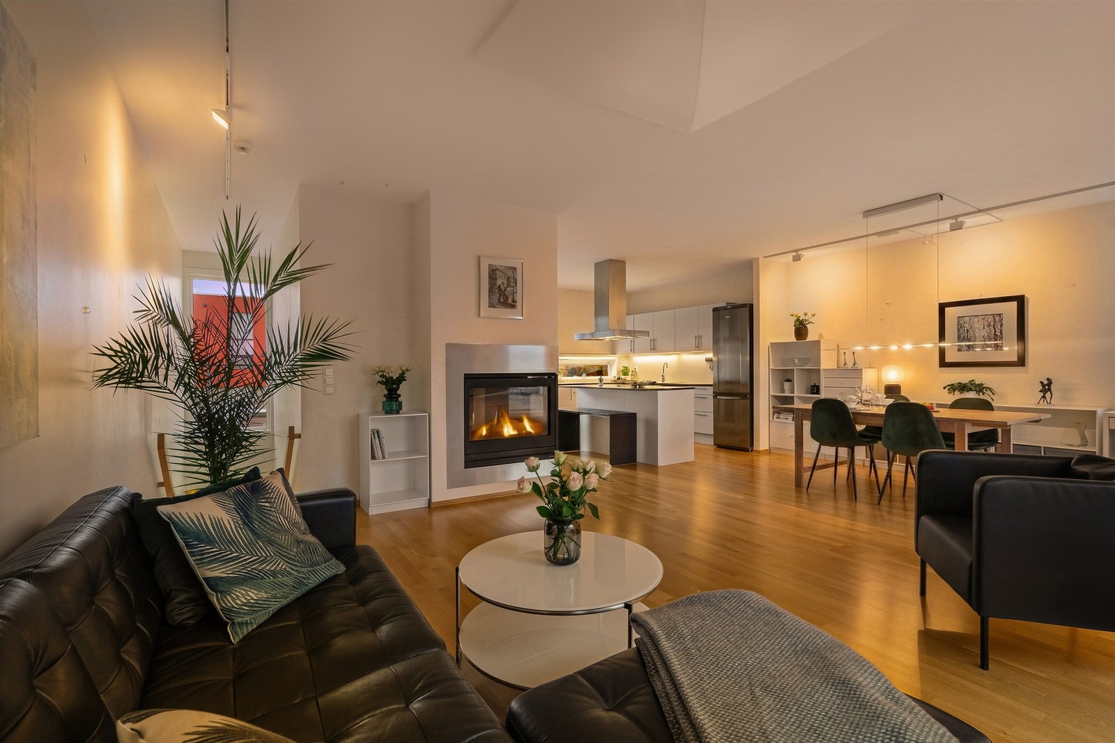 Gasspeisen varmer godt og gir en koselig atmosfære. Galleribilde