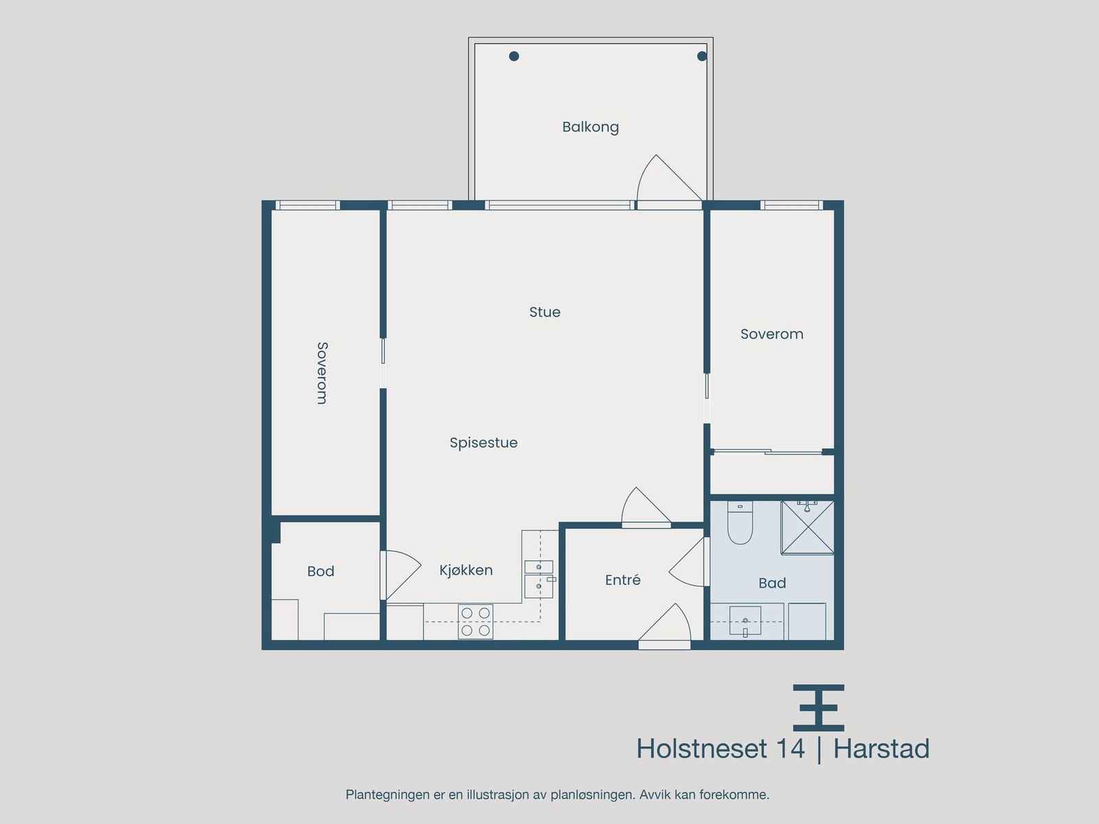 Plantegning Galleribilde