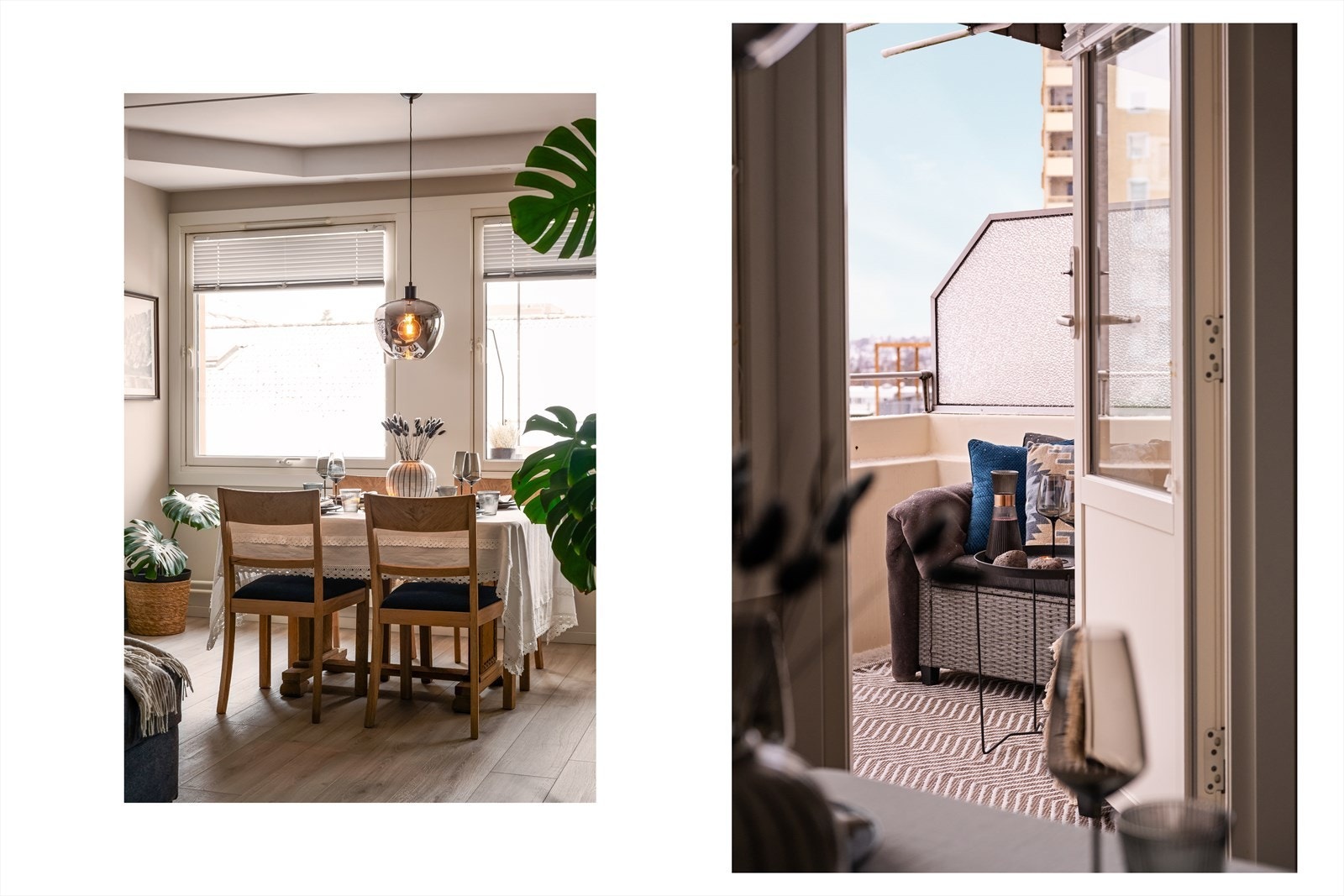 Vinduer og balkongdør er fra 2016, noe som for øvrig er gjennomgående i hele leiligheten. Galleribilde