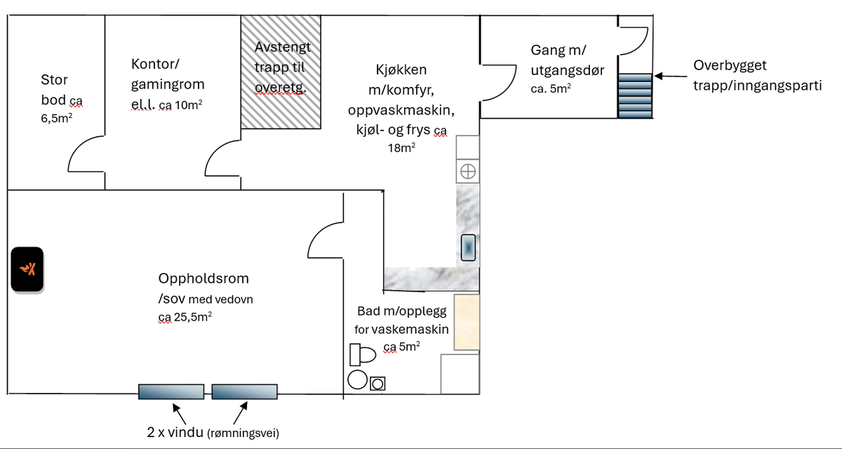 Plantegning Galleribilde