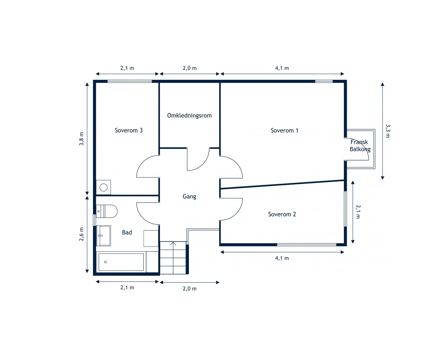 Planskisse 2.etasje Galleribilde