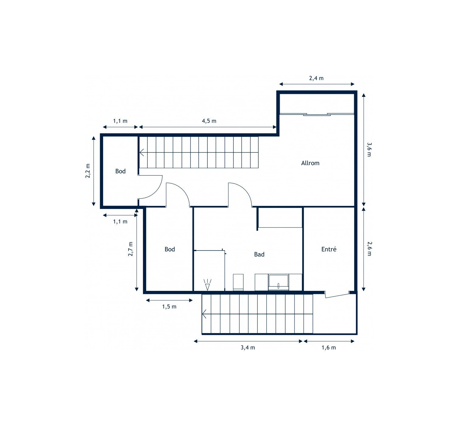 Planskisse 1.kjeller Galleribilde
