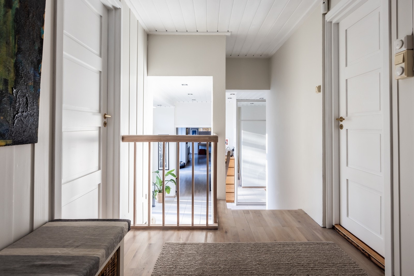 Soveromsdel i original del av huset med 3 gode soverom, garderoberom og bad/WC Galleribilde