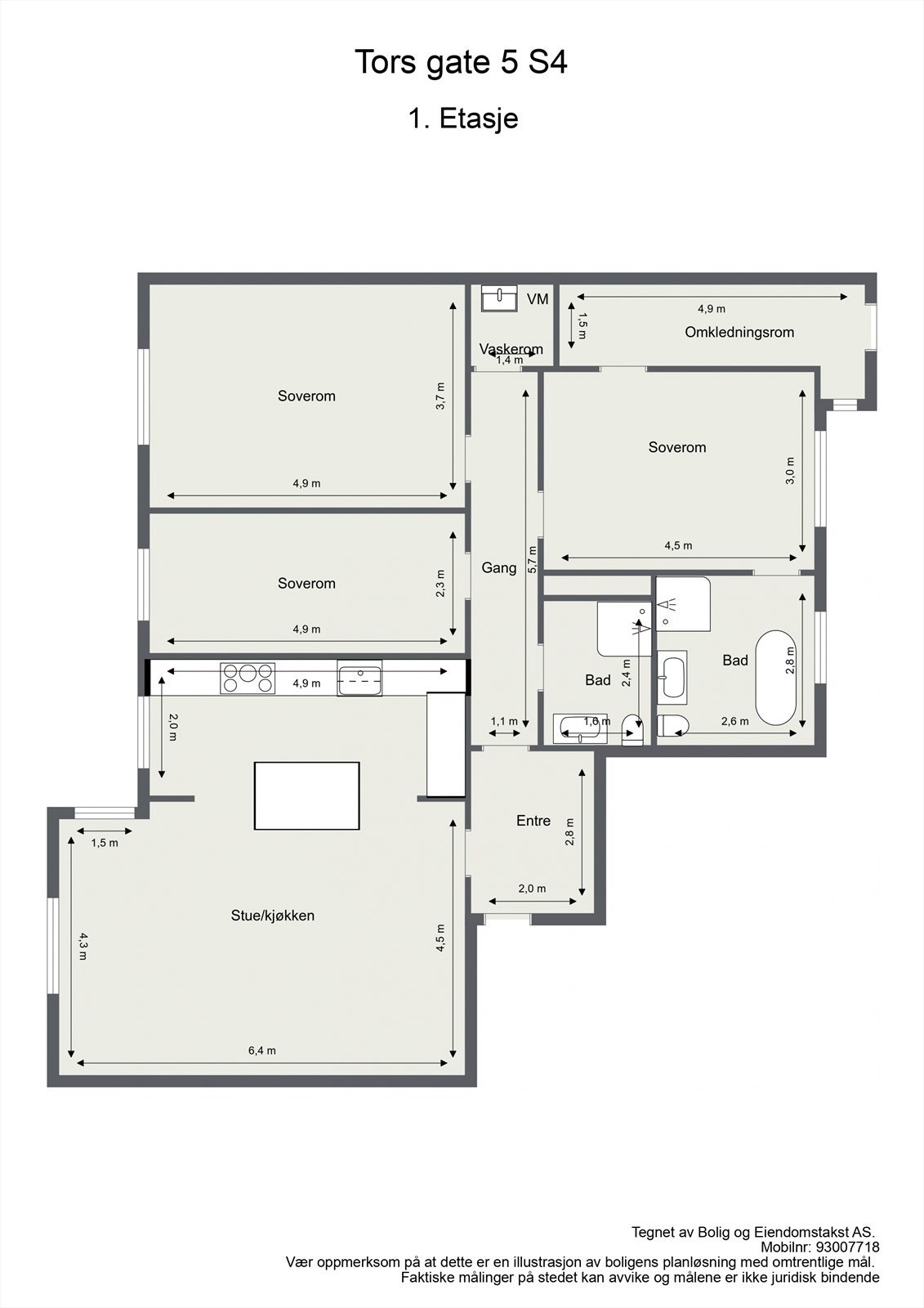 Plantegning Galleribilde