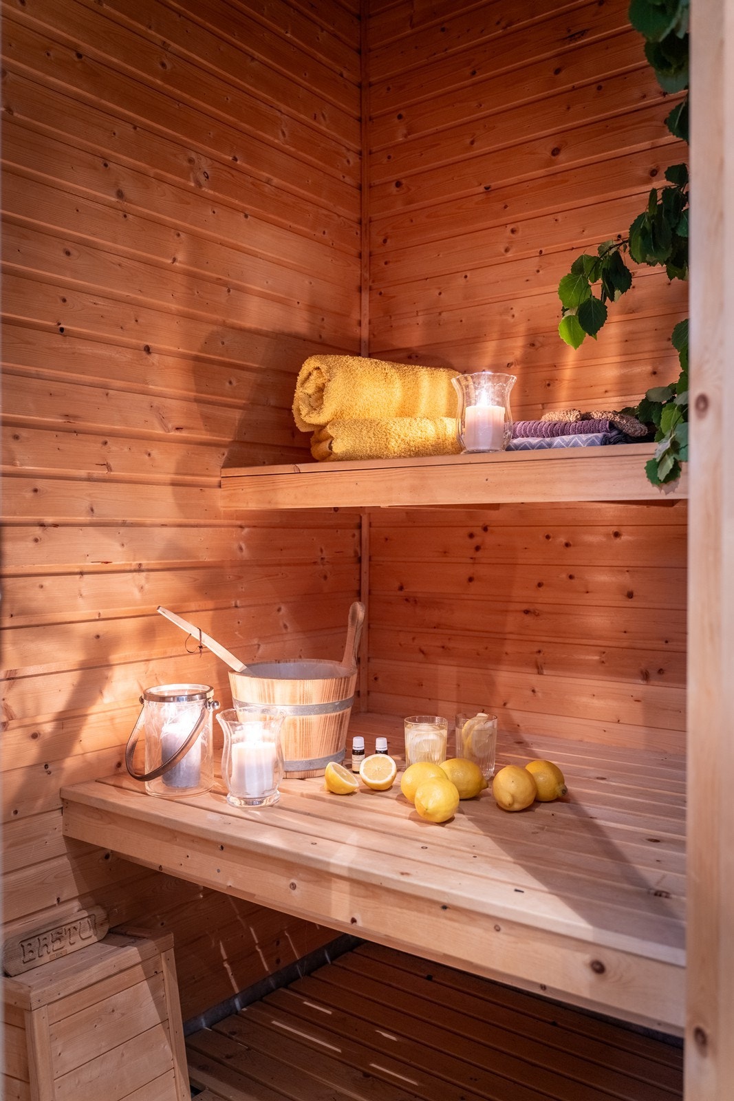 Det er inngang til badstuen fra bad nr. 2 Galleribilde