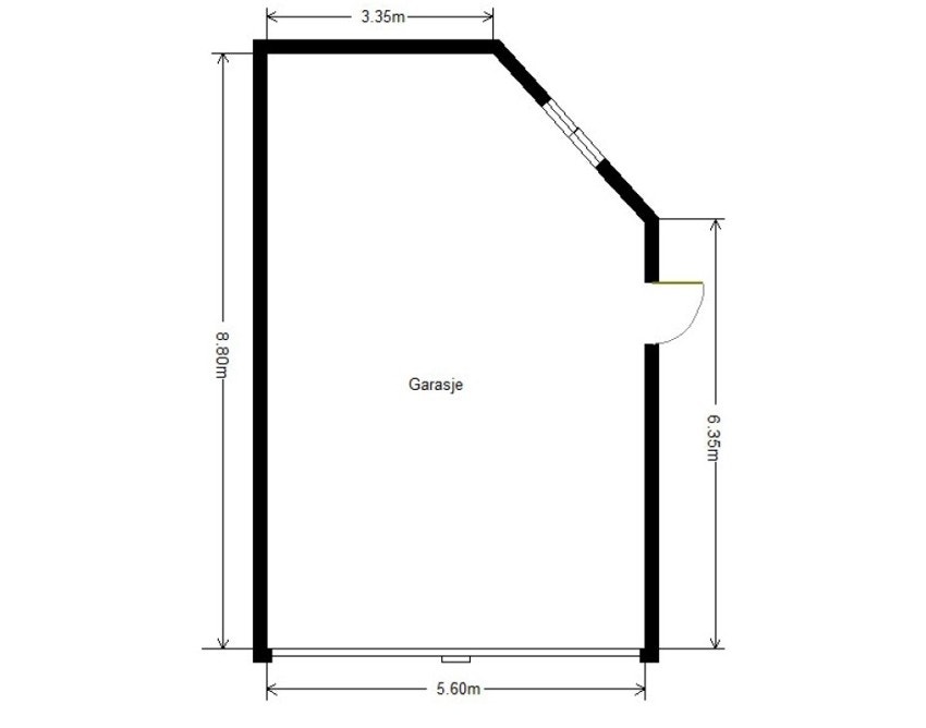 Planskisse over garasjen. Galleribilde