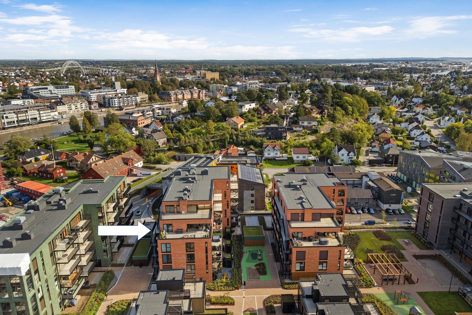 Her bor man meget sentralt med gangavstand til det meste Fredrikstad har å by på Galleribilde