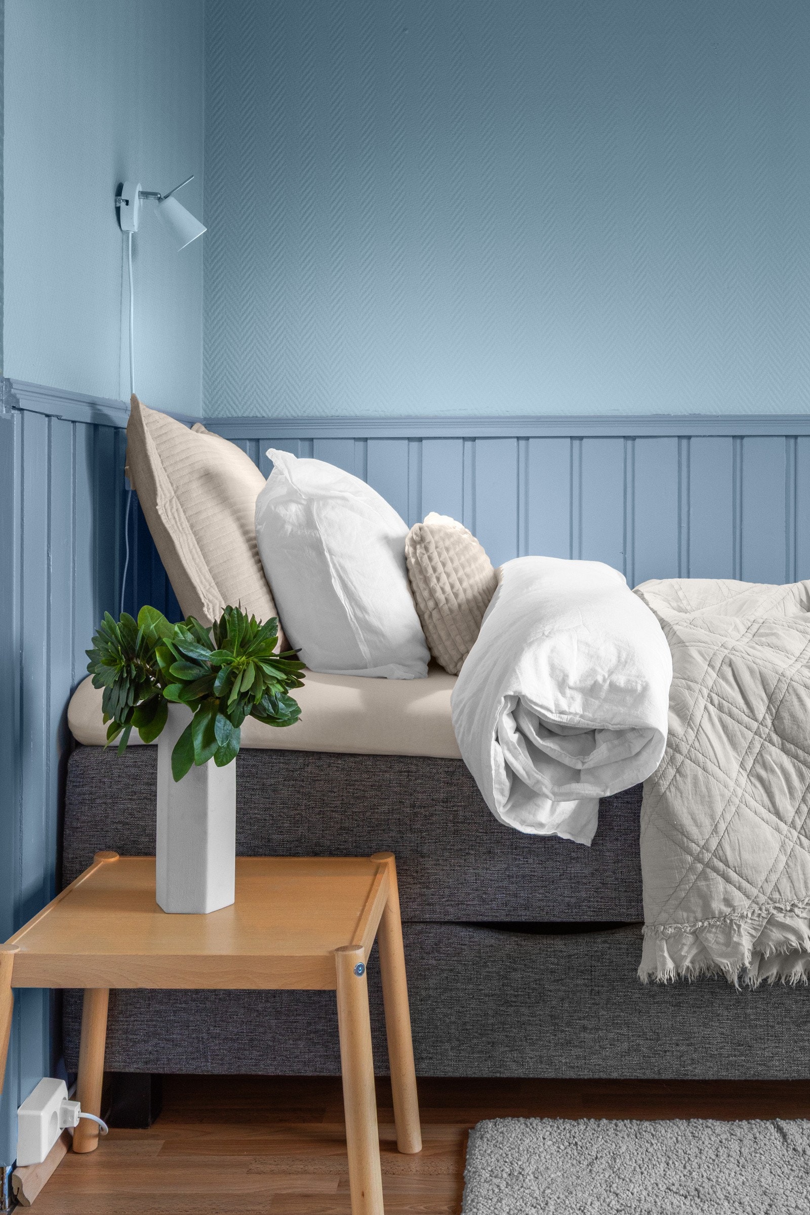 Lyst og romslig soverom på ca. 9 m². Galleribilde