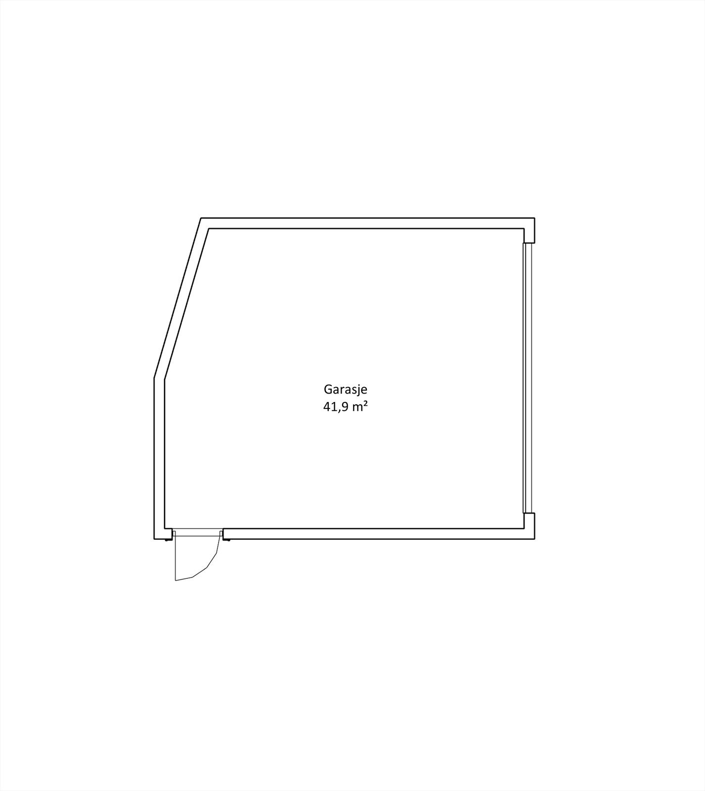 Arkitekttegning Garasje Galleribilde