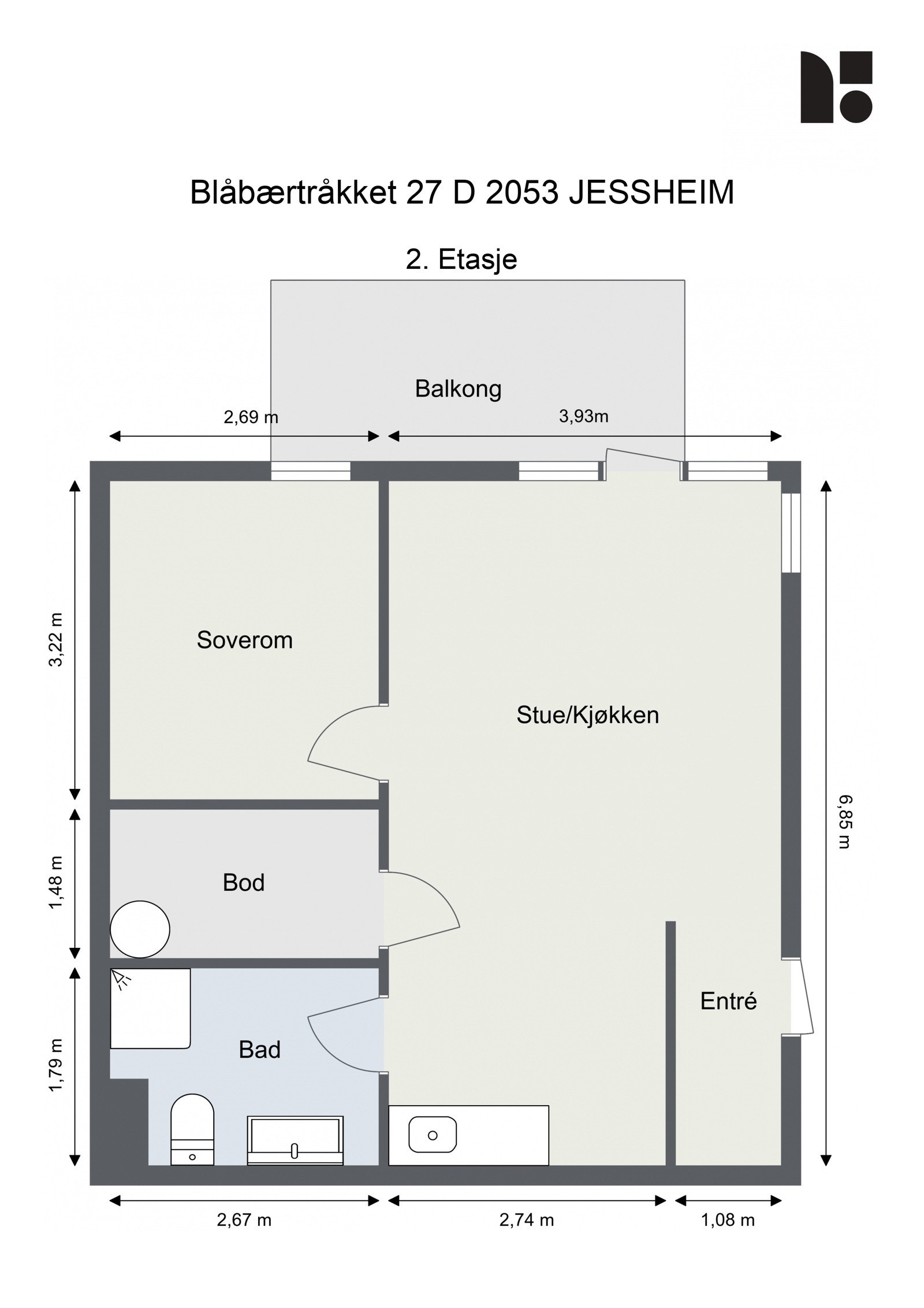 Plantegning Galleribilde