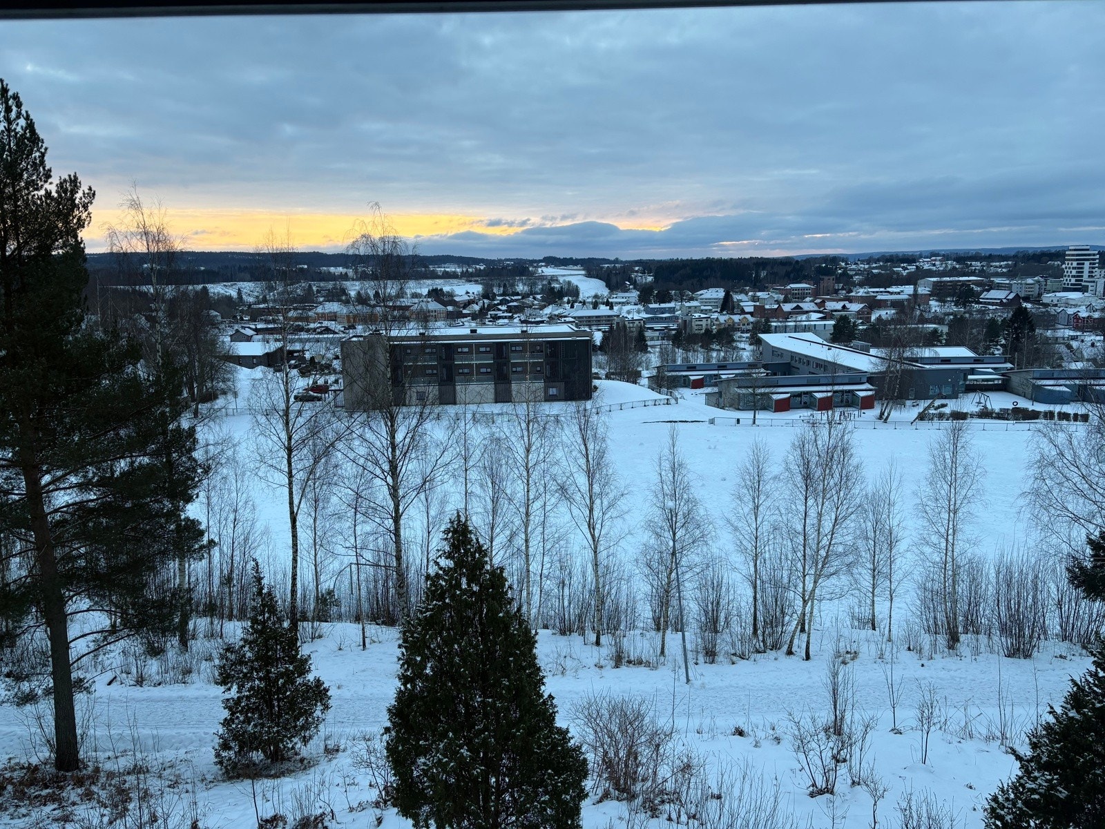 Vinterbilde fra balkongen Galleribilde