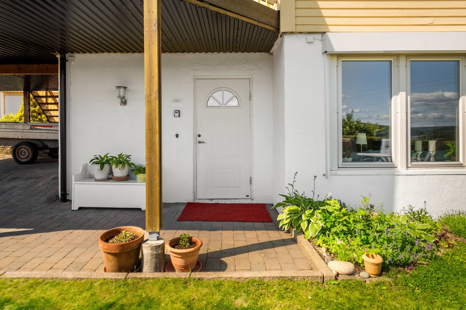 Inngangsparti til utleiedel. Galleribilde