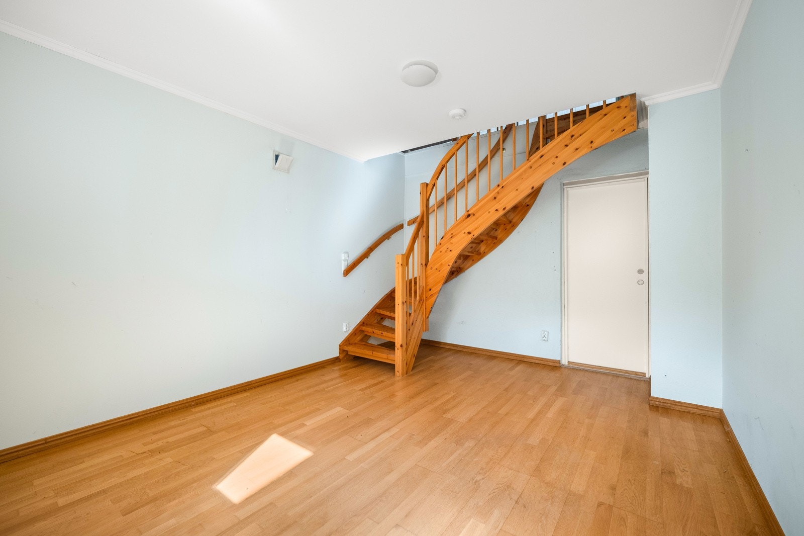 Fra hoveddelen har man trapp ned til lagring/arbeidsrom. Galleribilde