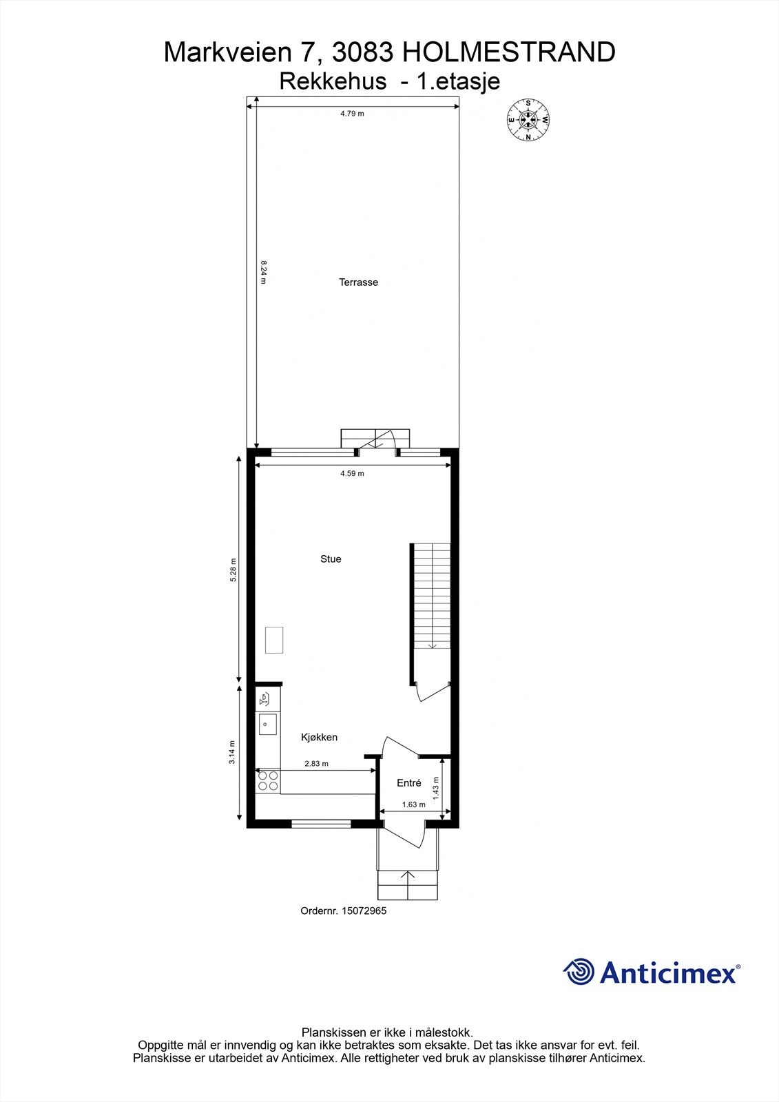 Plantegning 1.etg Galleribilde