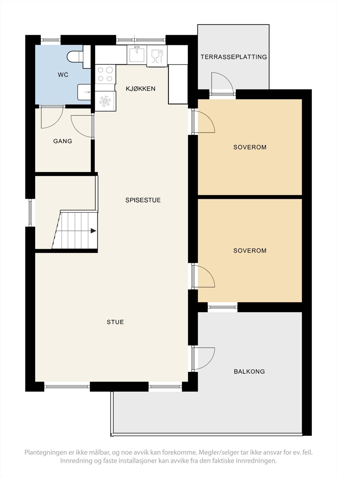 Plantegning for 1. etasje. Galleribilde