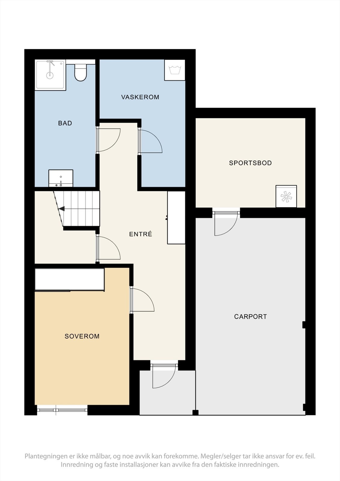 Plantegning for underetasjen. Galleribilde