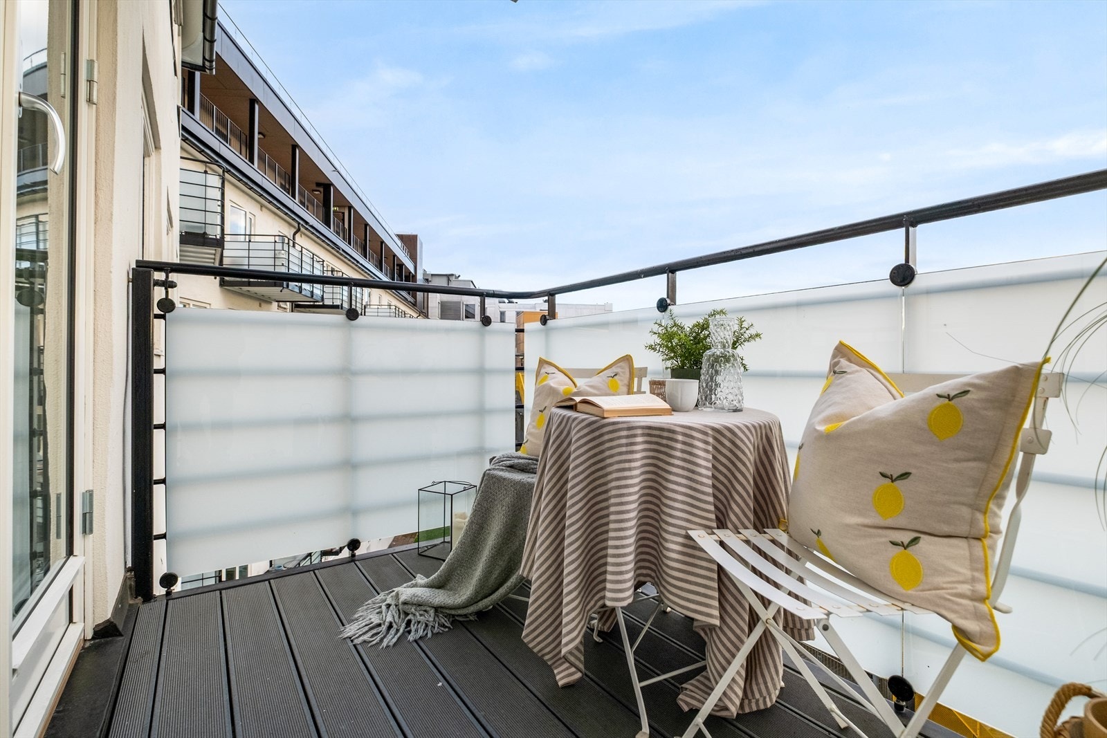 Østvendt balkong på 4 kvm. Galleribilde