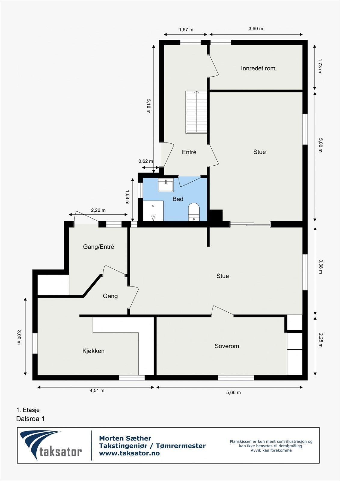 Plantegning - 1.etasje Galleribilde