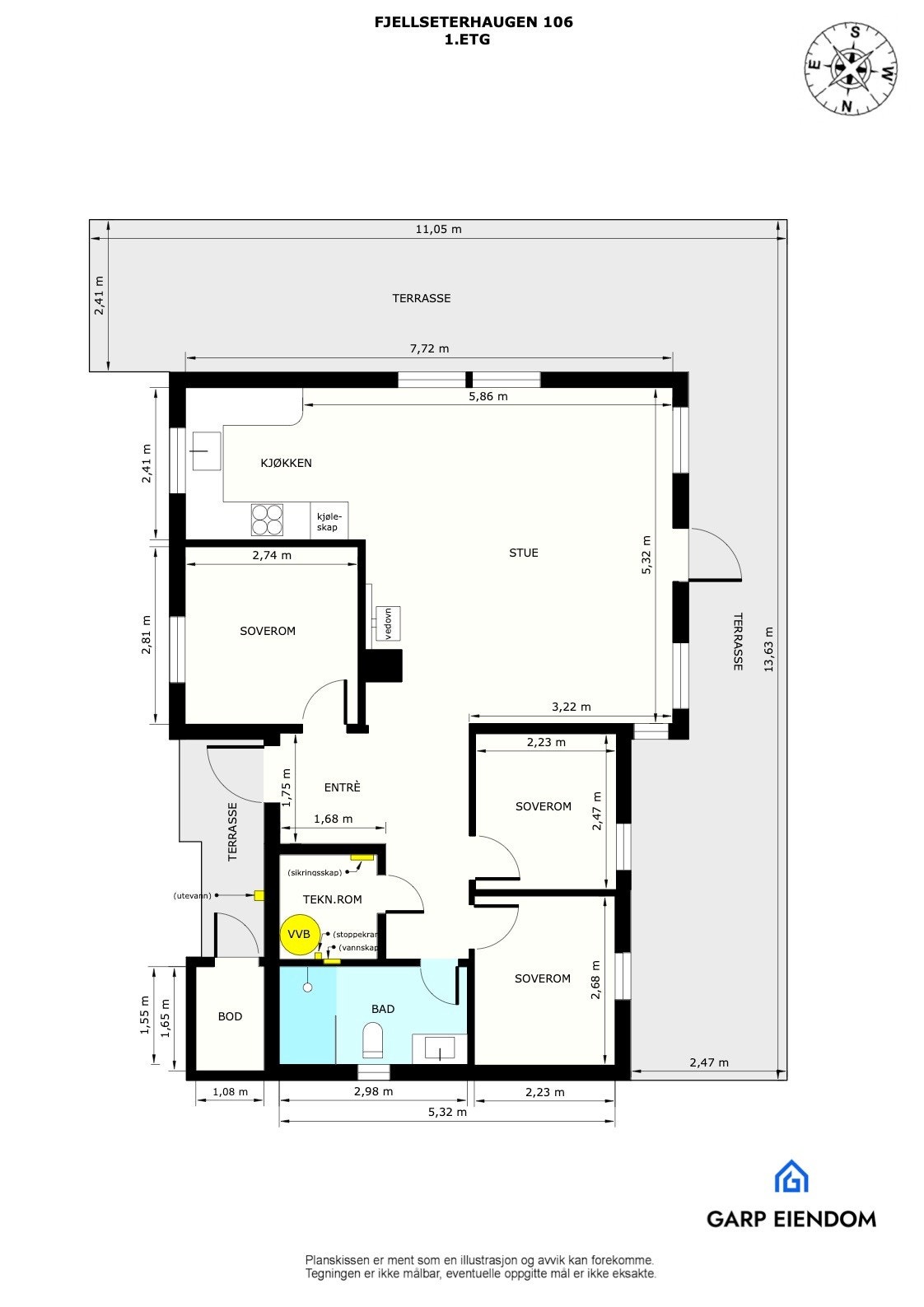 Perfekt planløsning. Galleribilde