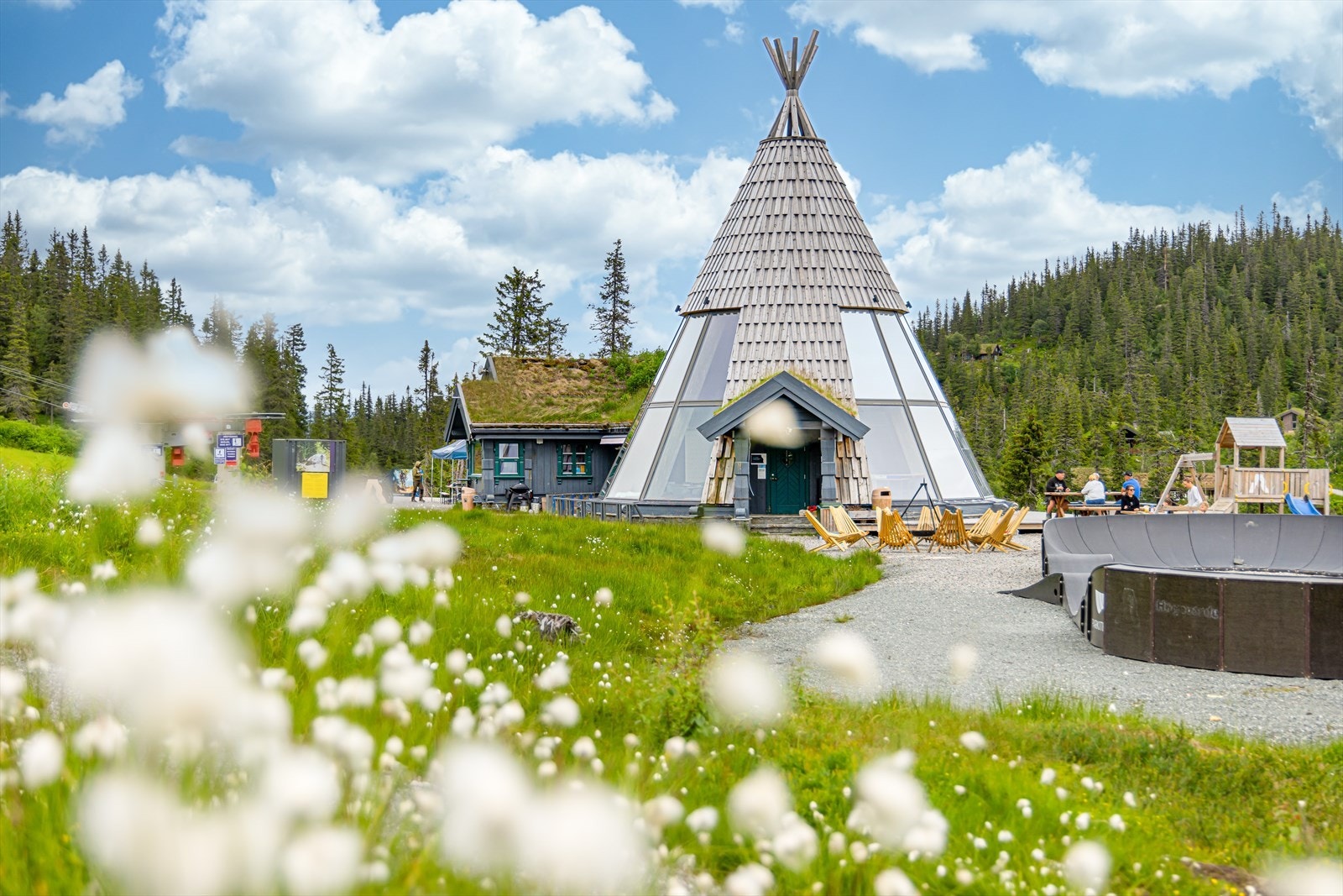 Høgevarde Fjellpark - Høgevarde byr på blant annet familieskibakke med kafeteria varmestue med flotte løyper. Samt treningsrom. Galleribilde