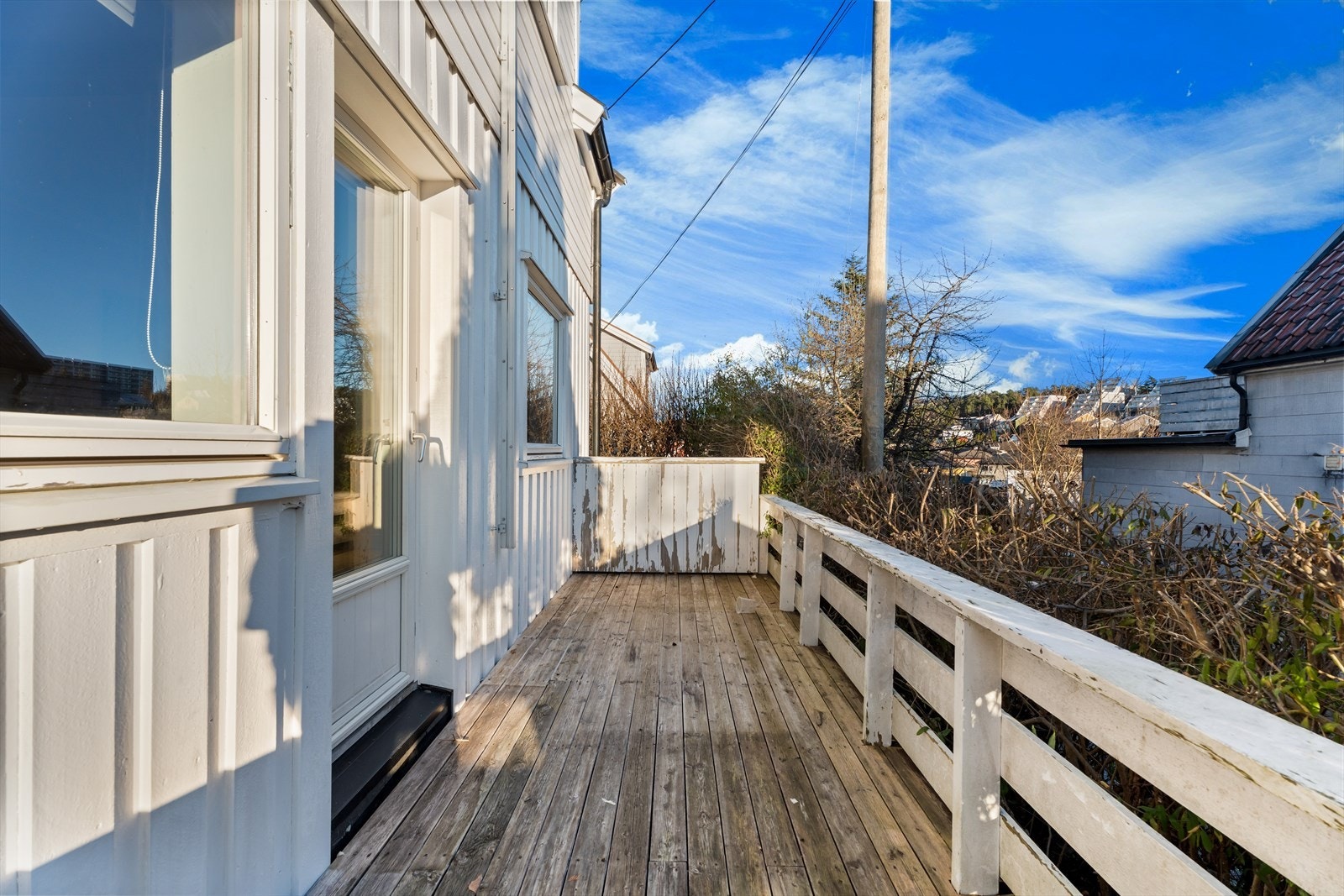 Terassen er på 13 m². Galleribilde