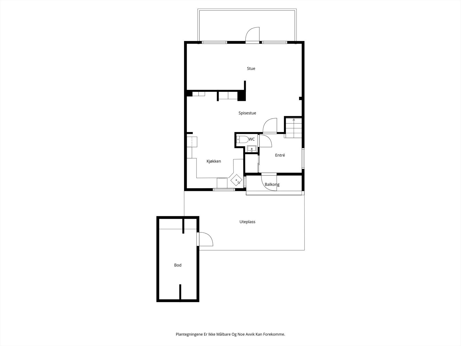 Plantegning 1. etasje Galleribilde