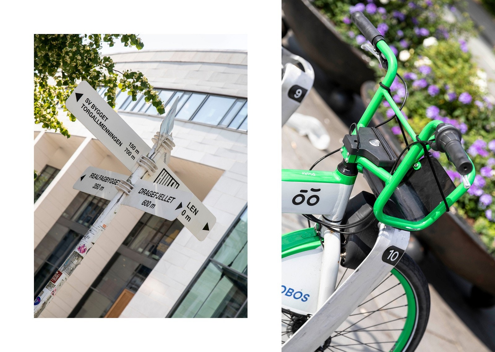 Kom deg rask til studiene enten til fots eller med bysykkel. Galleribilde