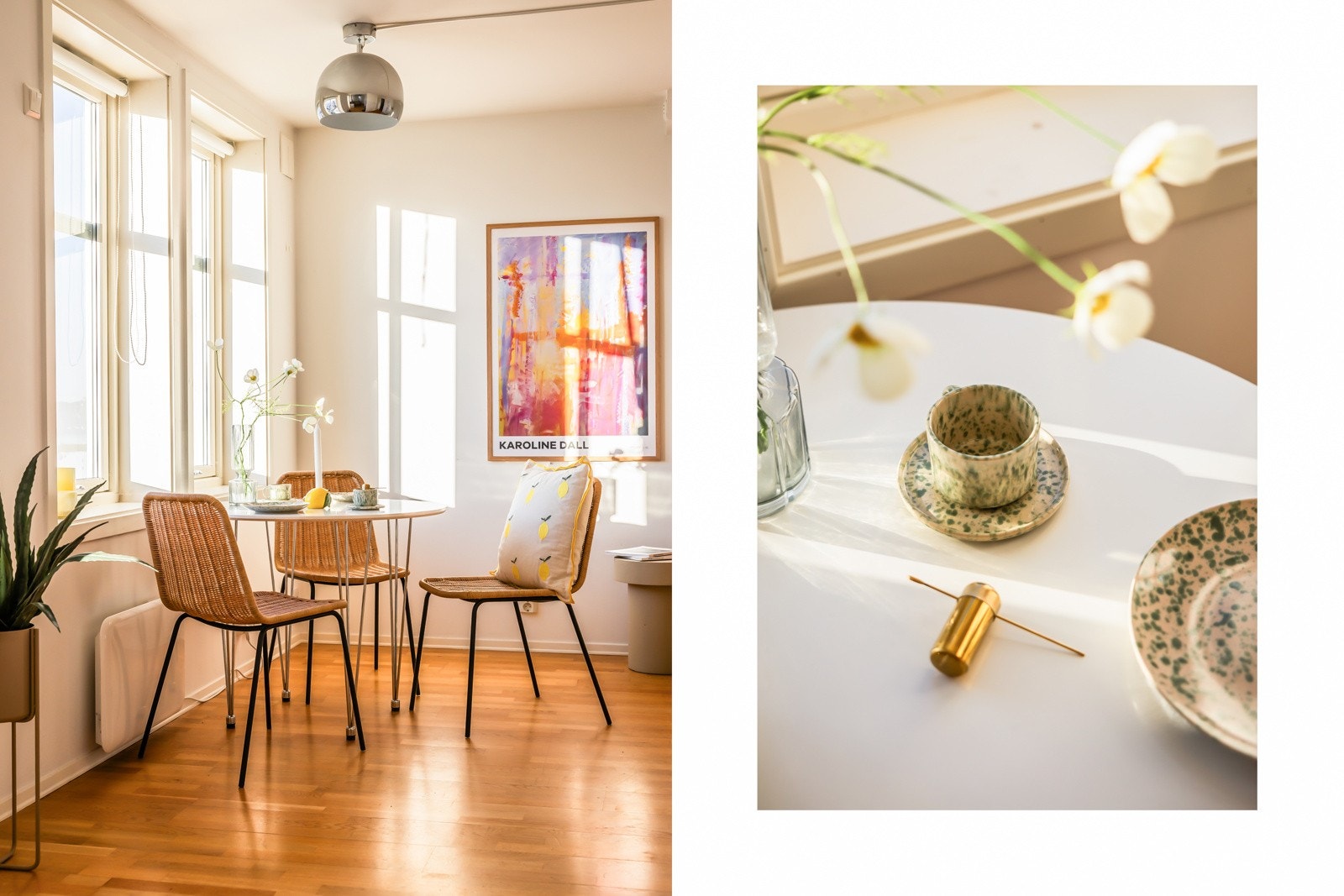 Stuen oppleves lys og romslig. Her er det god plass til både sofagruppe og spisebord, og innfelte spotter gir et moderne preg Galleribilde