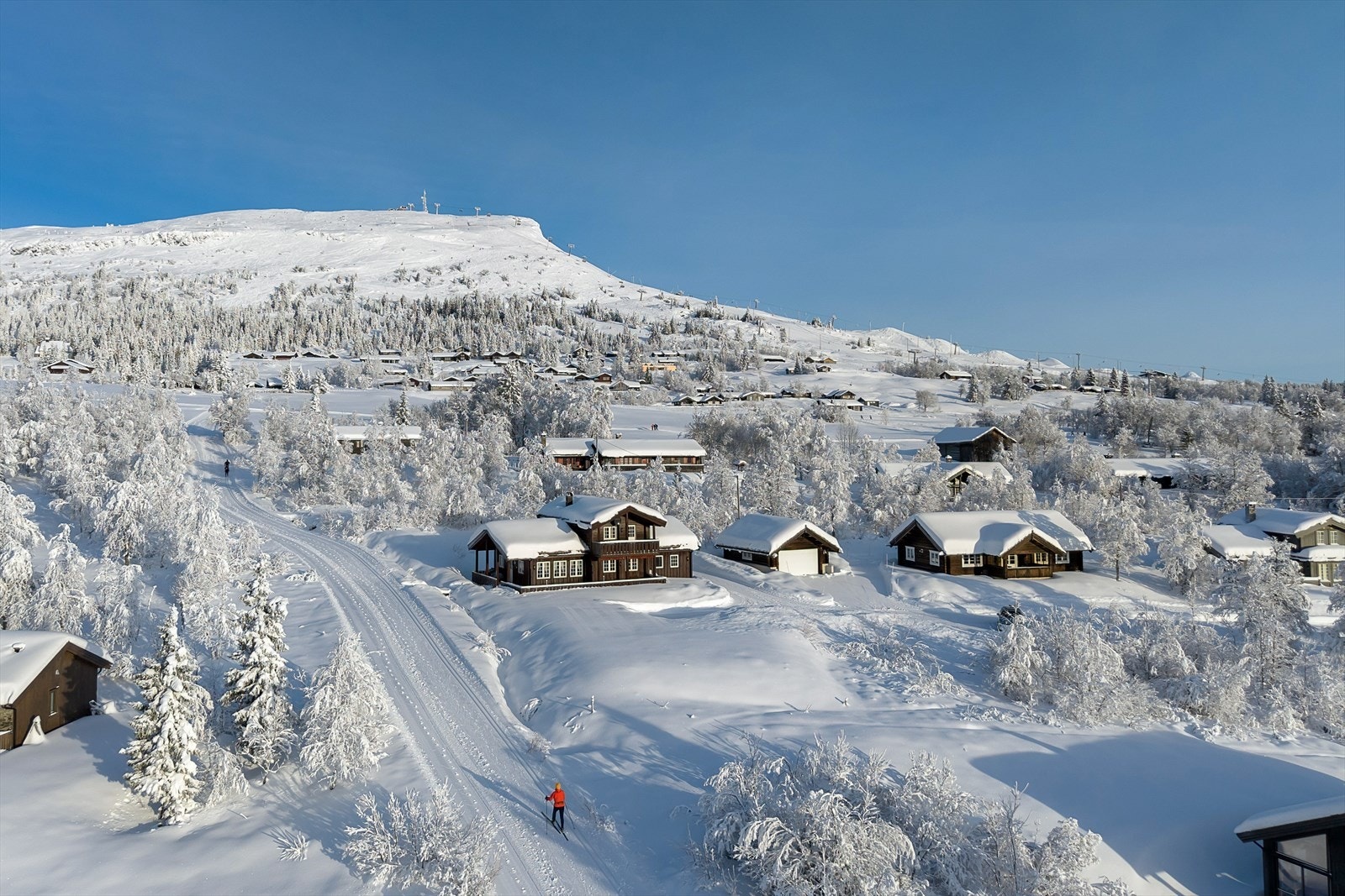 Beliggenheten gir umiddelbar tilgang til et løypenett på over 600 kilometer. Galleribilde