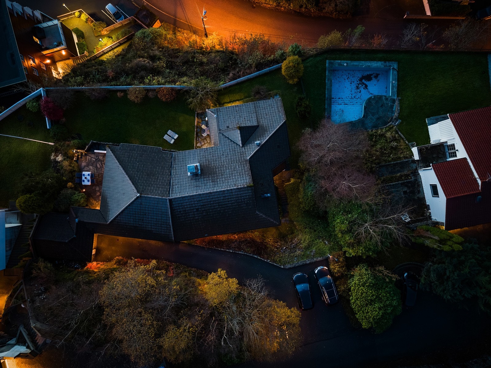 Eiendommen ovenfra Galleribilde