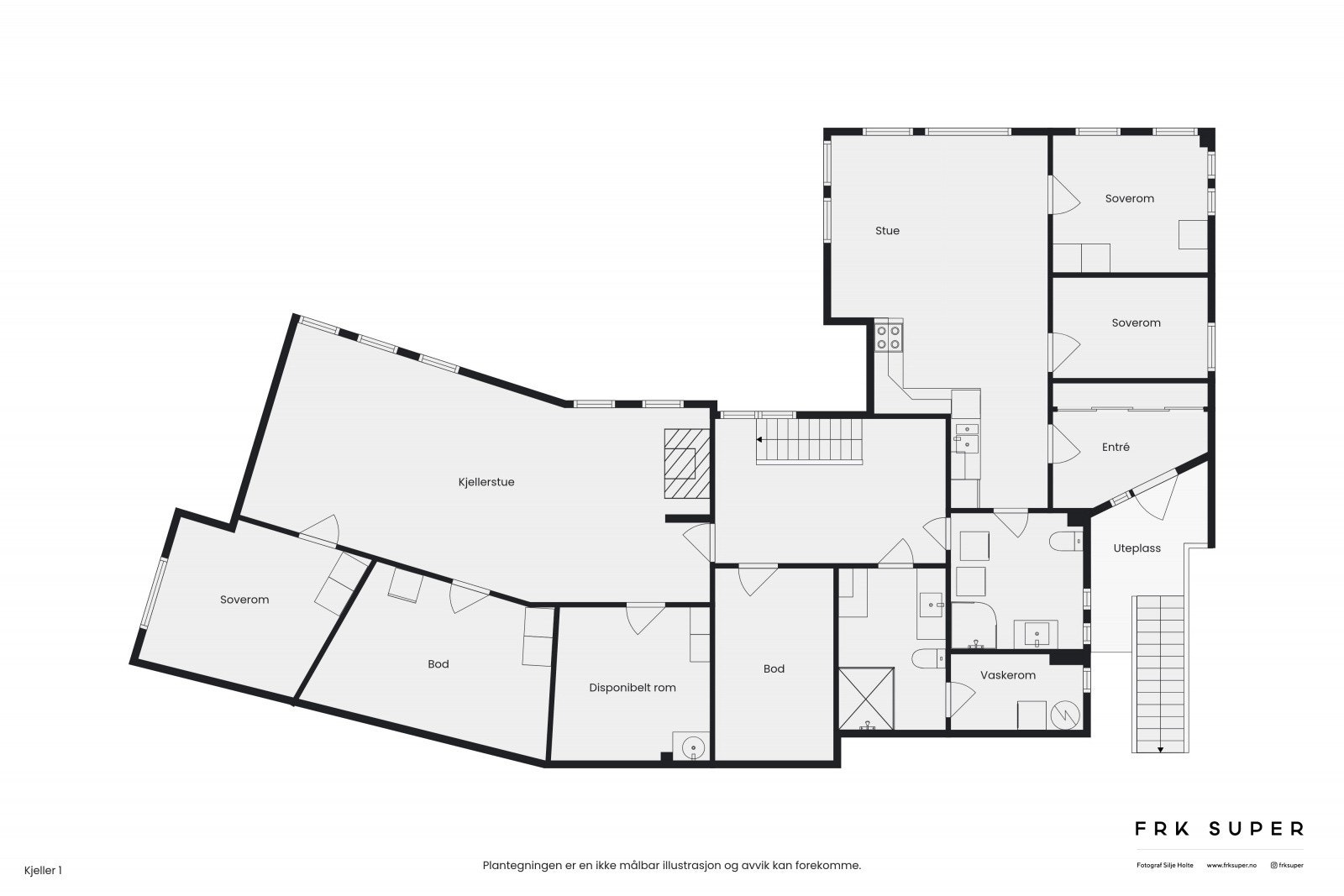 Plantegning U-etg og hybel Galleribilde