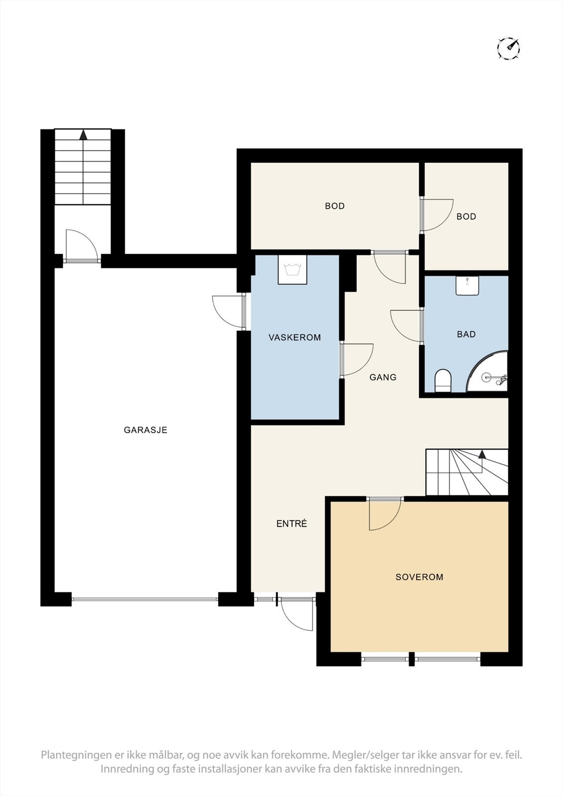 Plantegning 1.etg Galleribilde