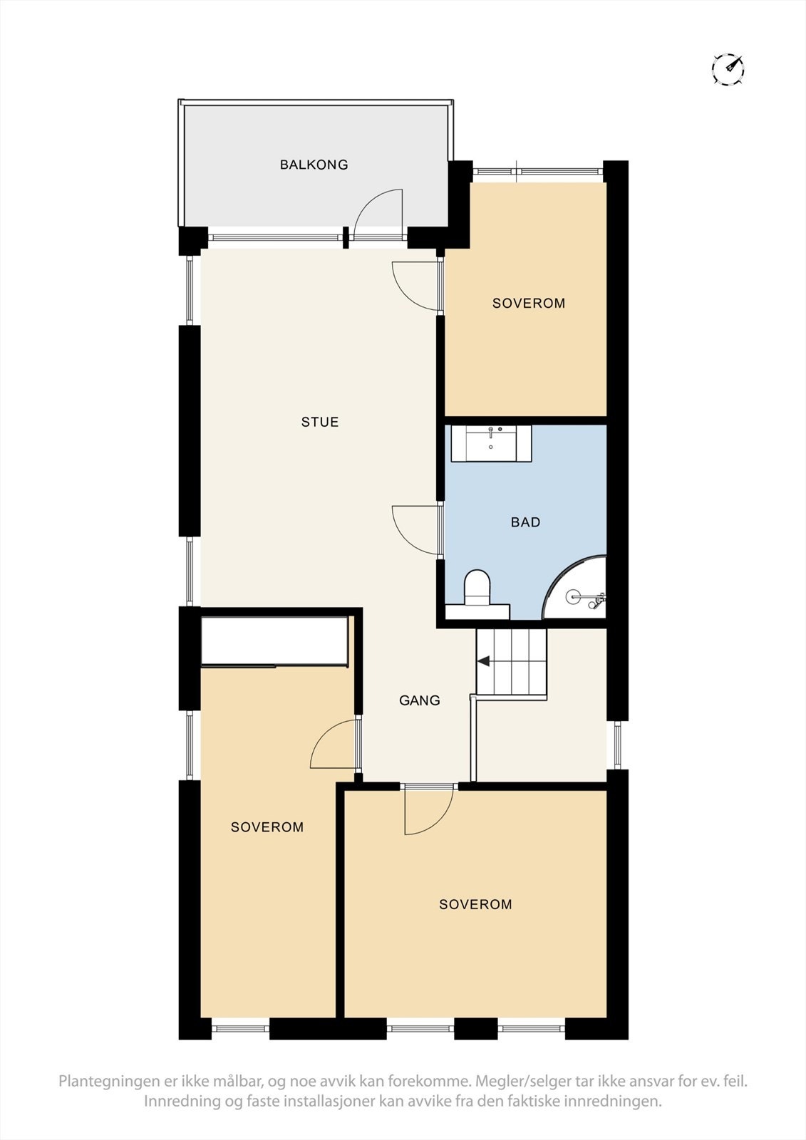 Plantegning 3. etg Galleribilde