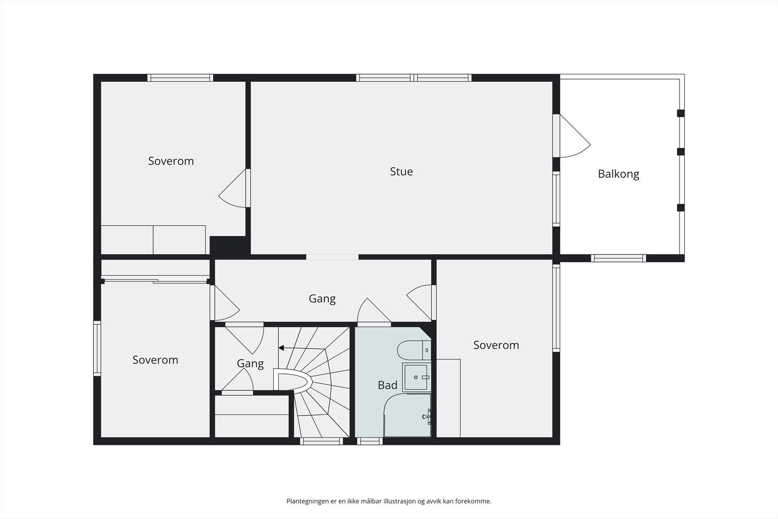 Plantegning 2.etg Galleribilde