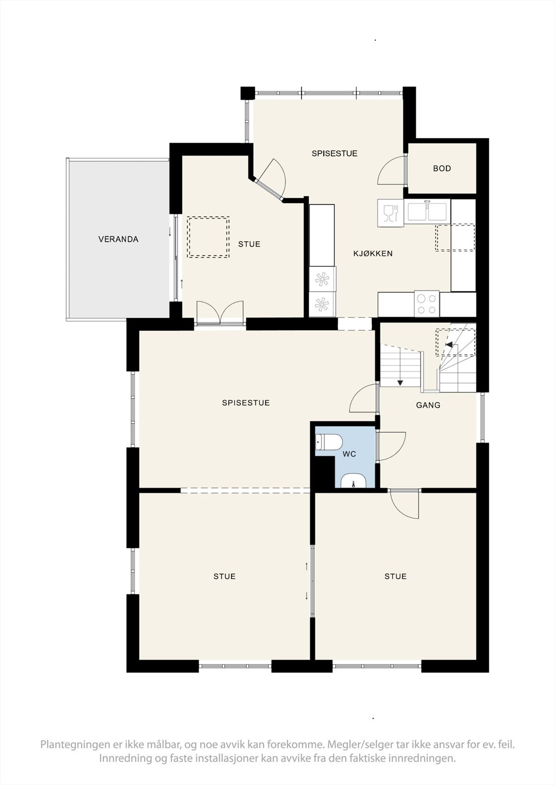 Plantegning, 2.etasje Galleribilde