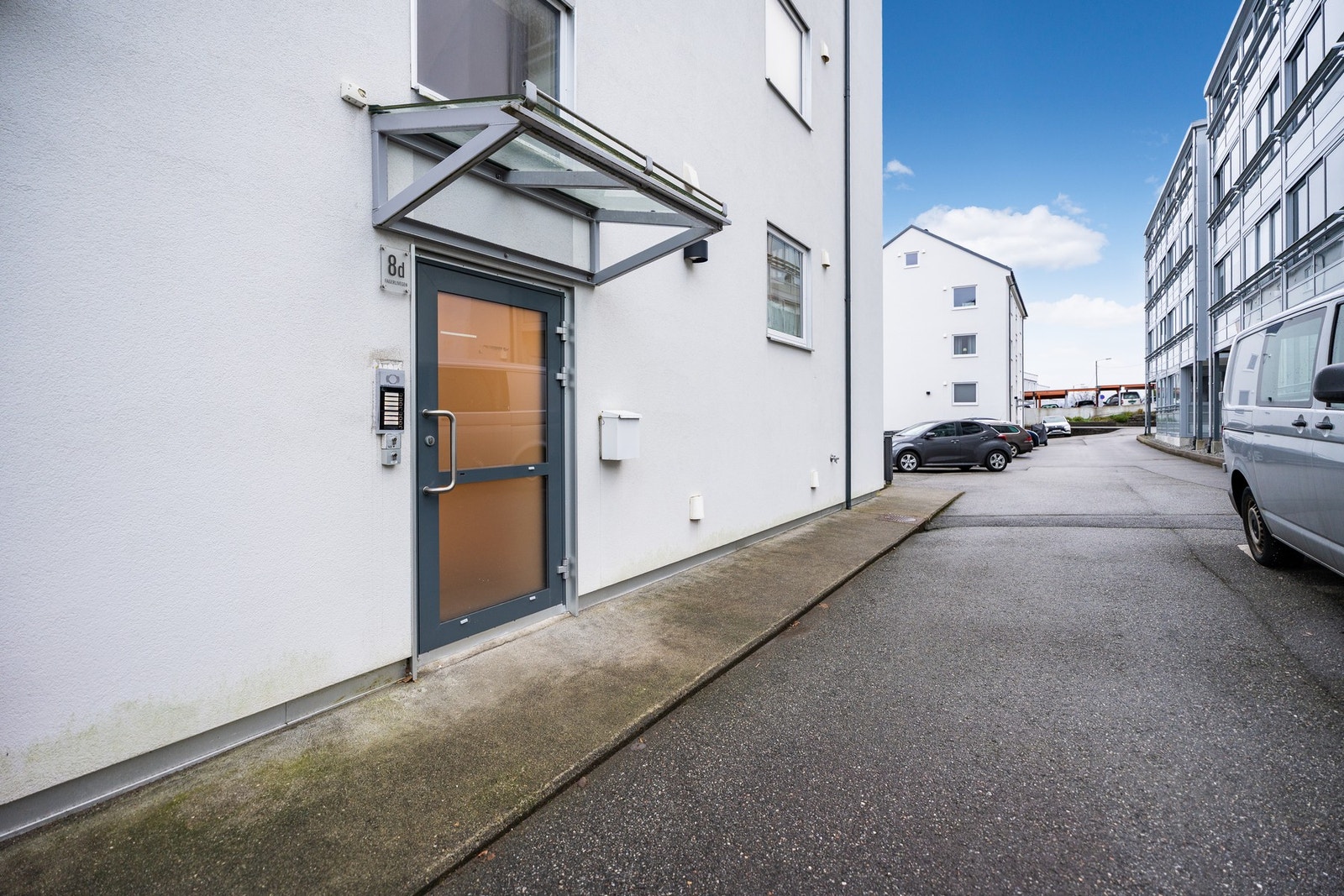 Inngangspartiet til bygget. Galleribilde