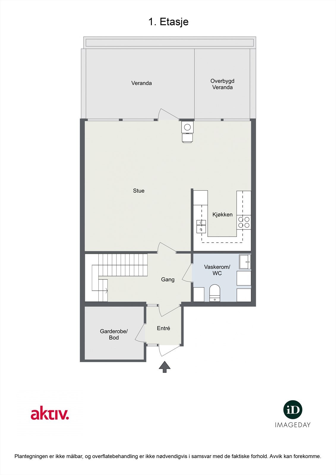 1. Etasje - Plantegning Galleribilde