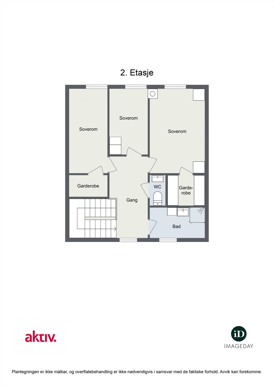 2. Etasje - Plantegning Galleribilde
