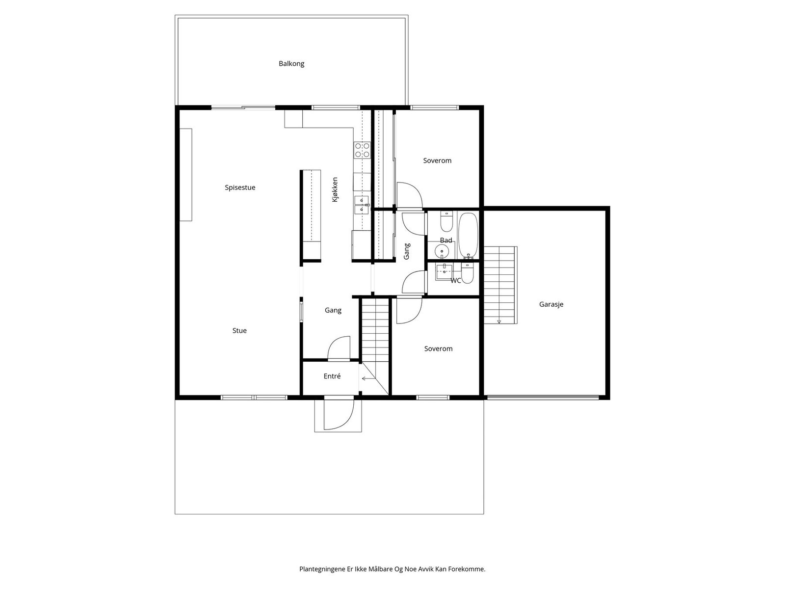Plantegning 1. etasje Galleribilde