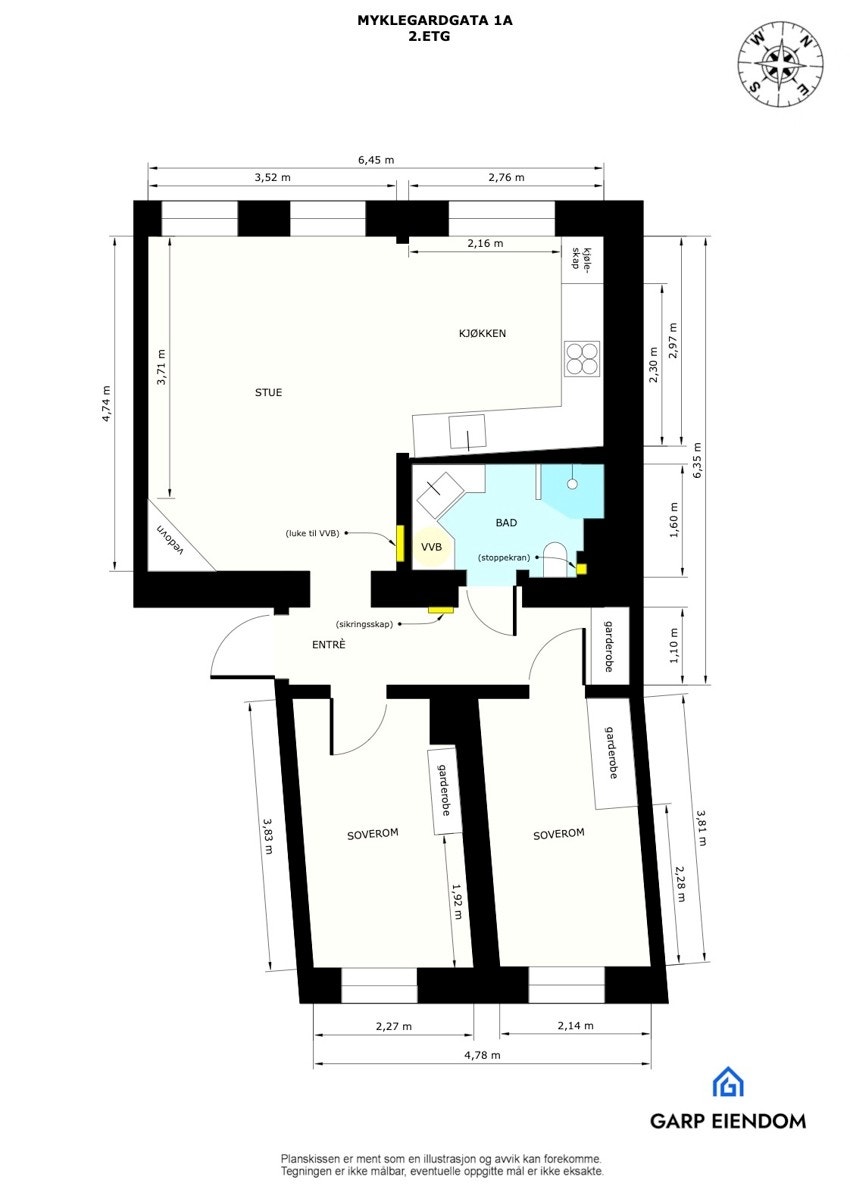 Plantegning. Galleribilde