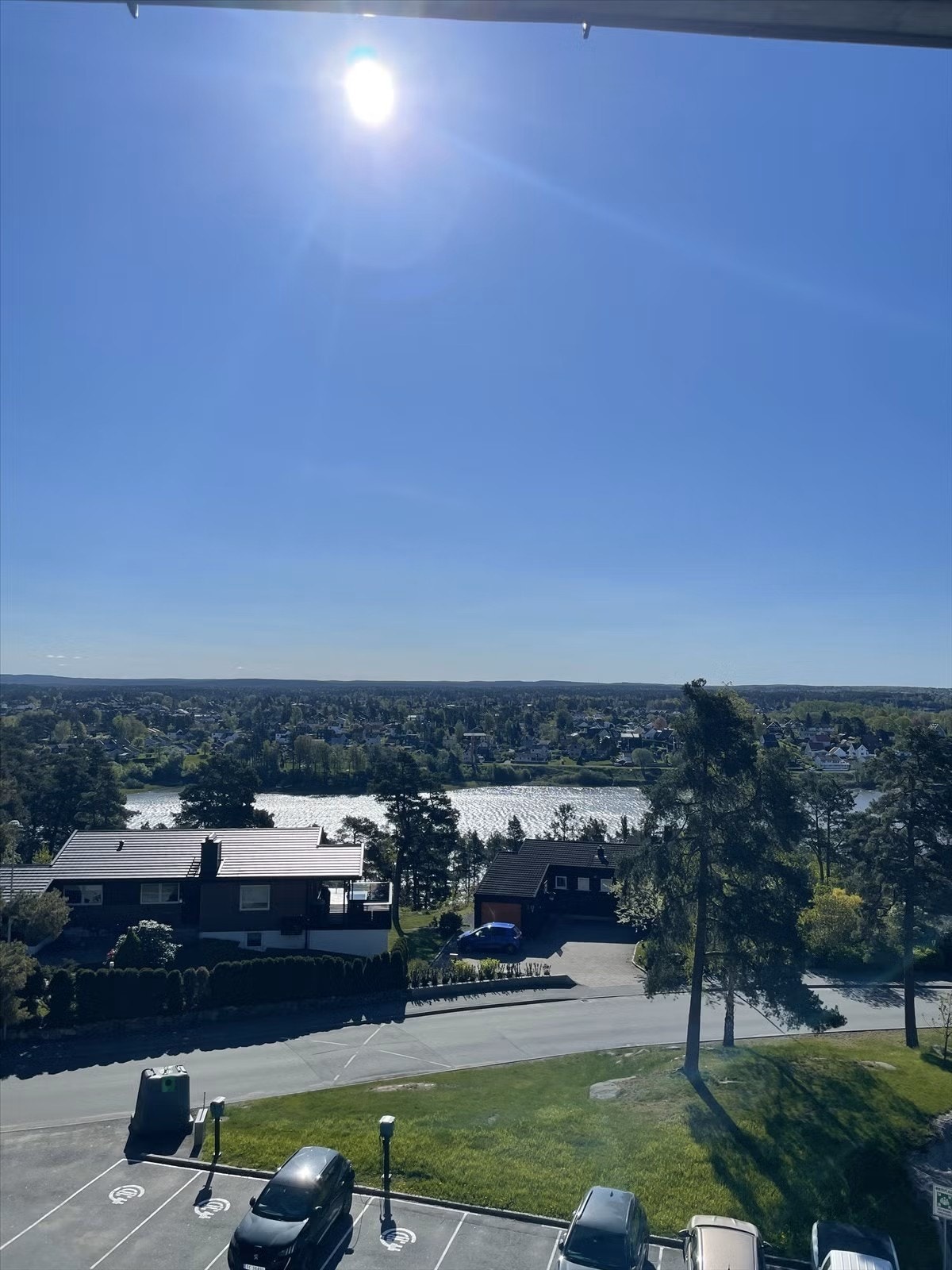 Utsikt fra balkong Galleribilde