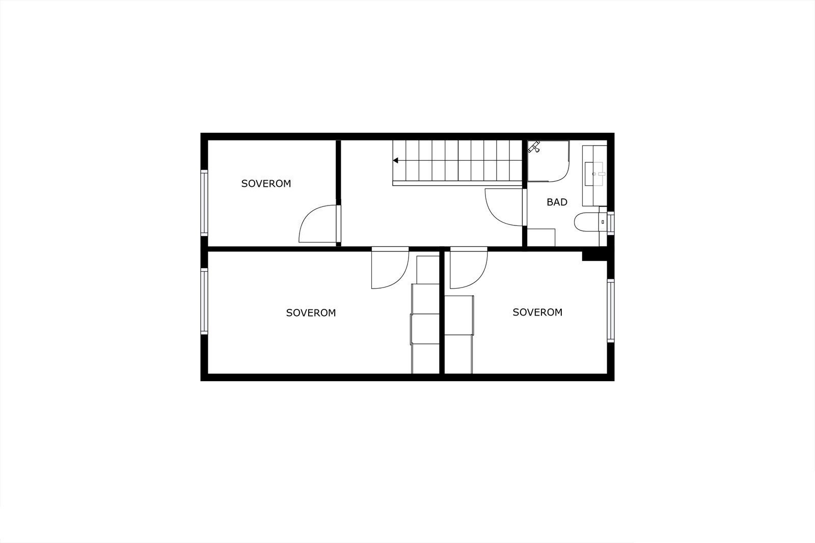 Plantegning 2. etasje Galleribilde
