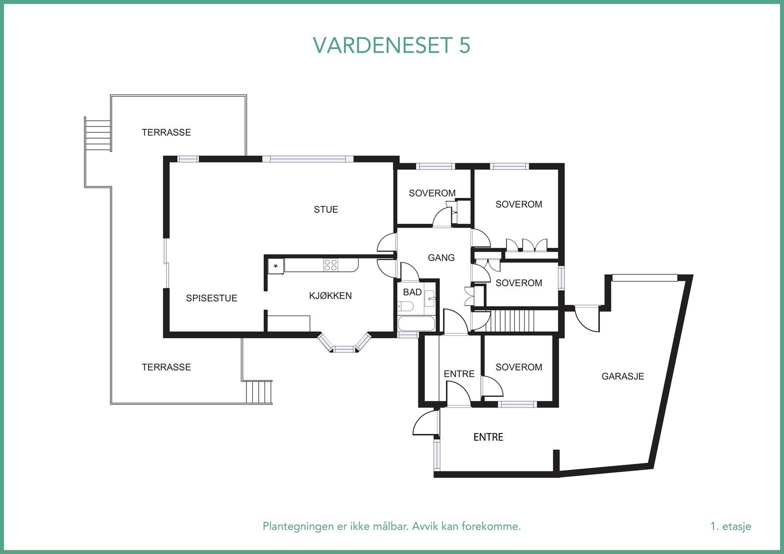 Plantegning 1.etg. Galleribilde