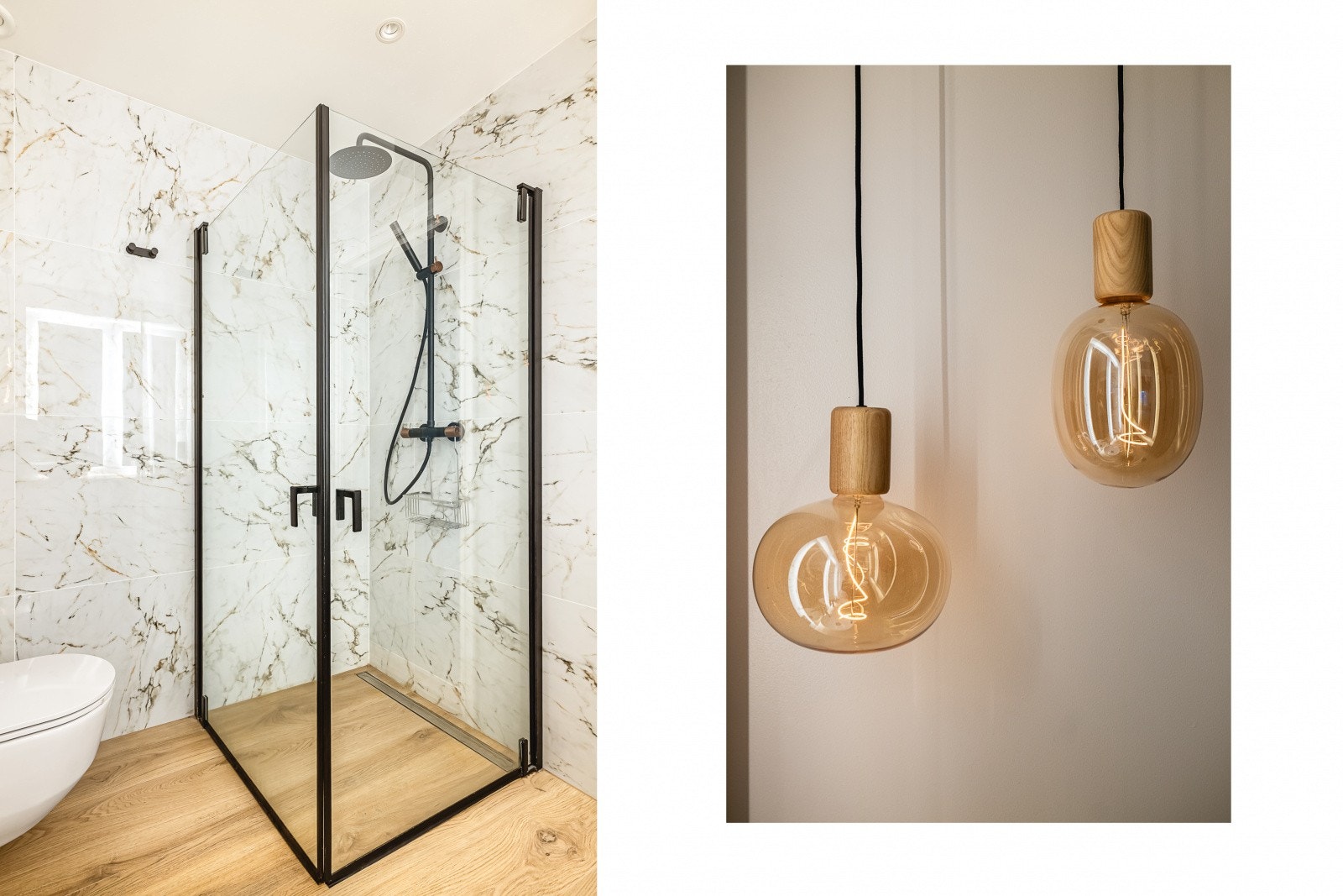 Dusjsonen er utstyrt med slukrenne ved vegg. Galleribilde