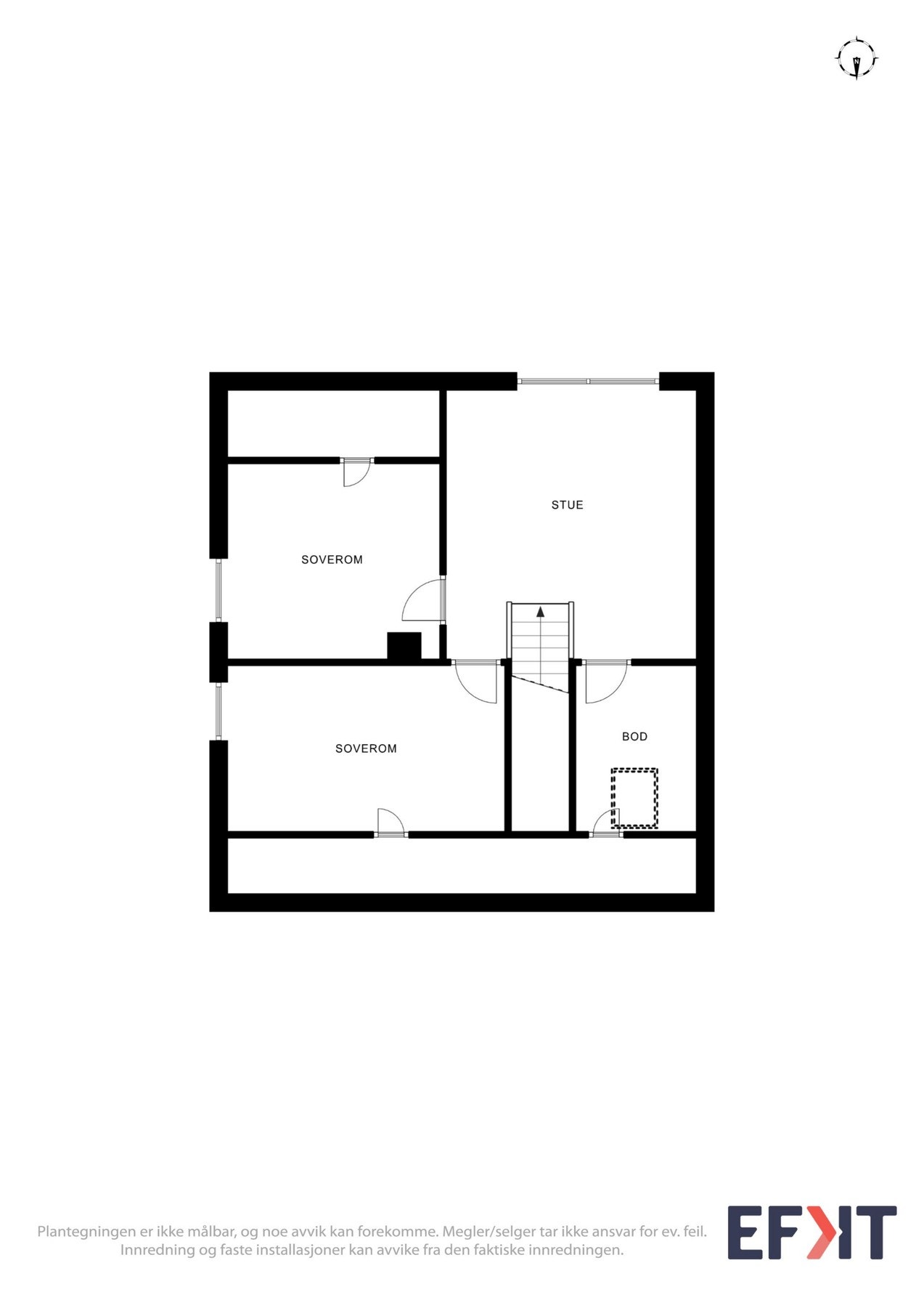2D Plantegning - 2.etasje. Galleribilde