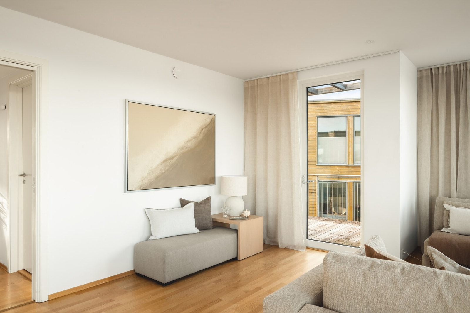 Terrasse fra stue mot vest på 10 kvm Galleribilde