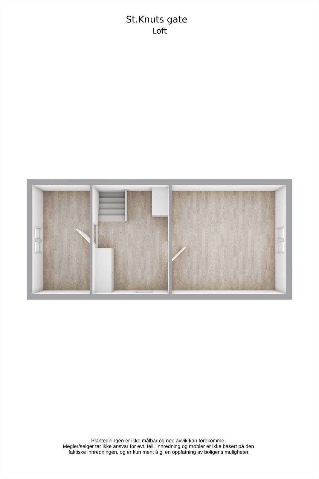 Planskisse 2D - Loftsetasje Galleribilde