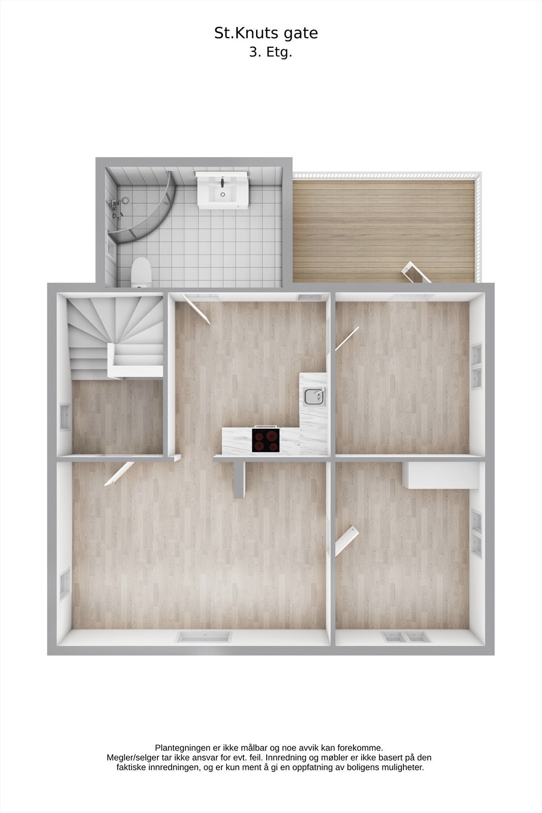 Planskisse 3D- 2. etasje Galleribilde