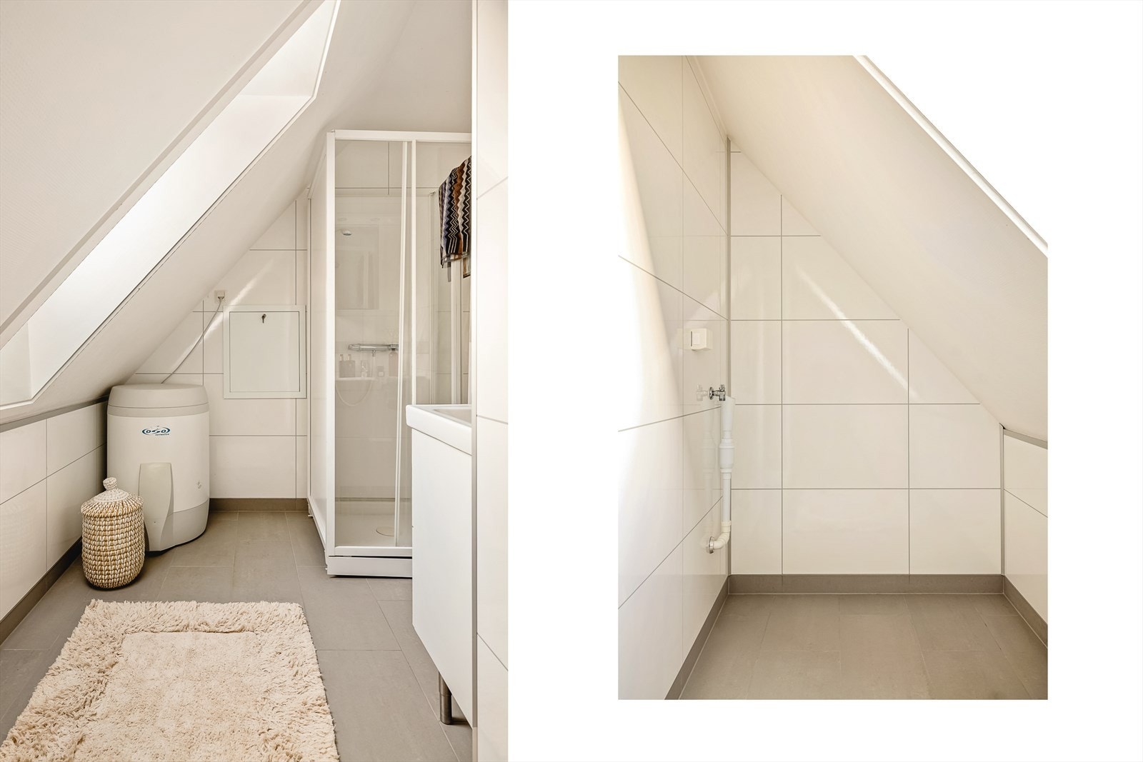 Det er opplegg for vaskemaskin. Galleribilde